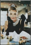 Audrey Hepburn postcard. 